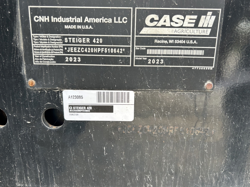 2023 CASE IH STEIGER 420 TRACTOR