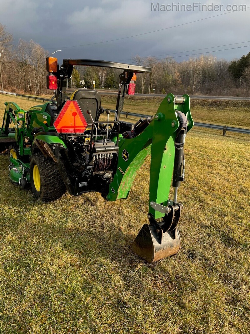 Property Maintenance  2017 John Deere 1025R Compact Tractor Loader Mower Backhoe Photo