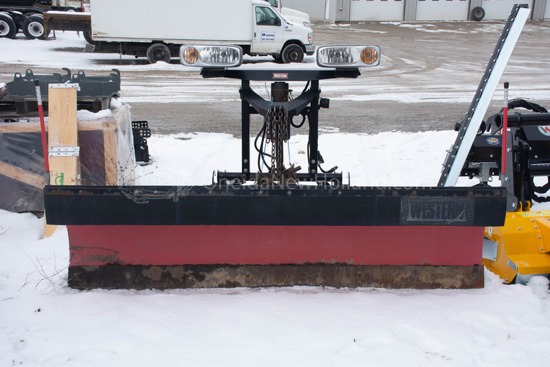 Landscape and Snow Removal  Western Pro-Plow 8' Poly Snow Plow -Mounted on Your Truck- Photo