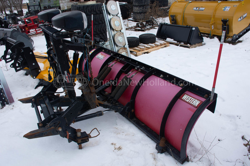 Landscape and Snow Removal  Western Pro-Plow 8' Poly Snow Plow -Mounted on Your Truck- Photo