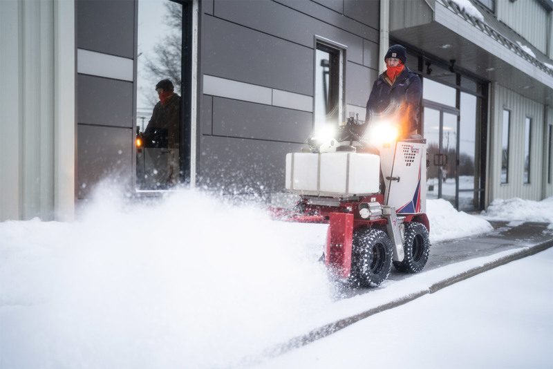 Landscape and Snow Removal  Ventrac NJ380 Sidewalk Snow Broom Photo