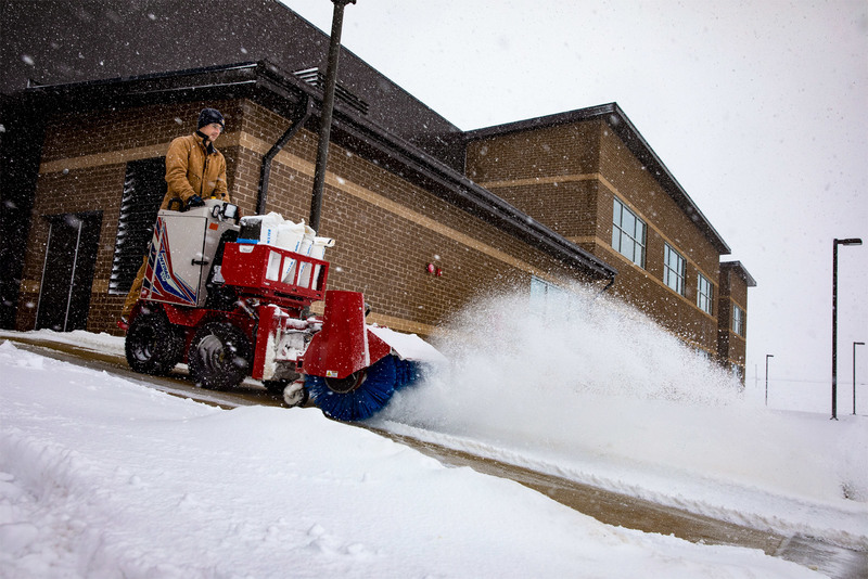 Landscape and Snow Removal  Ventrac NJ380 Sidewalk Snow Broom Photo