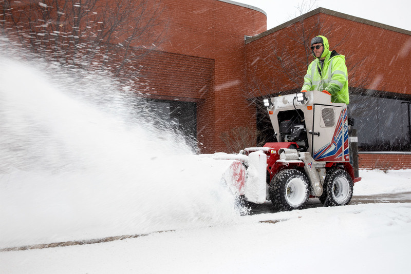 Landscape and Snow Removal  Ventrac NJ380 Sidewalk Snow Broom Photo