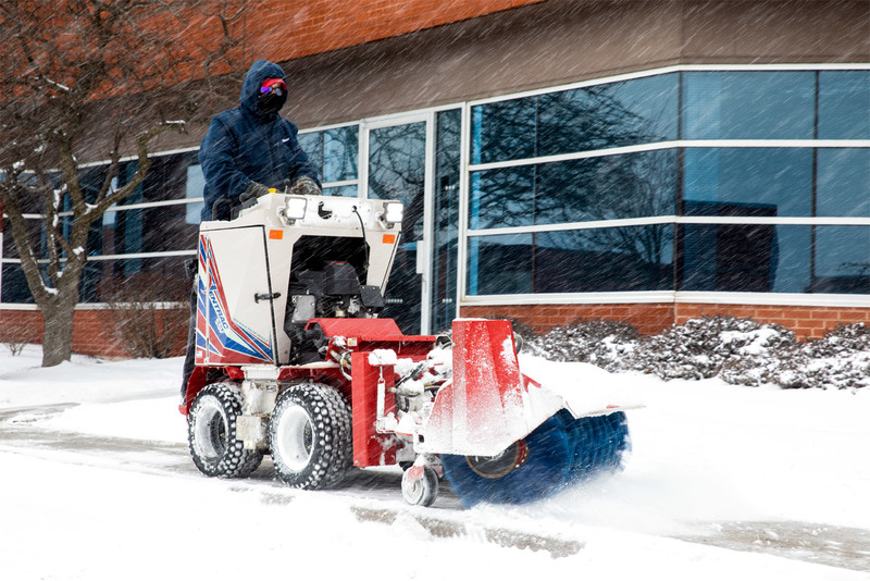 Landscape and Snow Removal  Ventrac NJ380 Sidewalk Snow Broom Photo