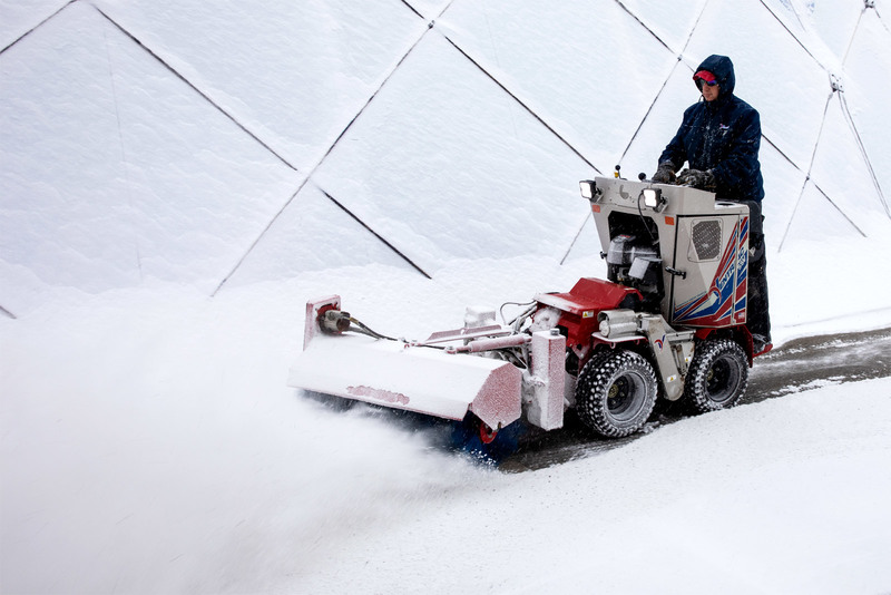 Landscape and Snow Removal  Ventrac NJ380 Sidewalk Snow Broom Photo