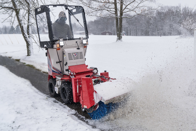 Landscape and Snow Removal  Ventrac NJ380 Sidewalk Snow Broom Photo