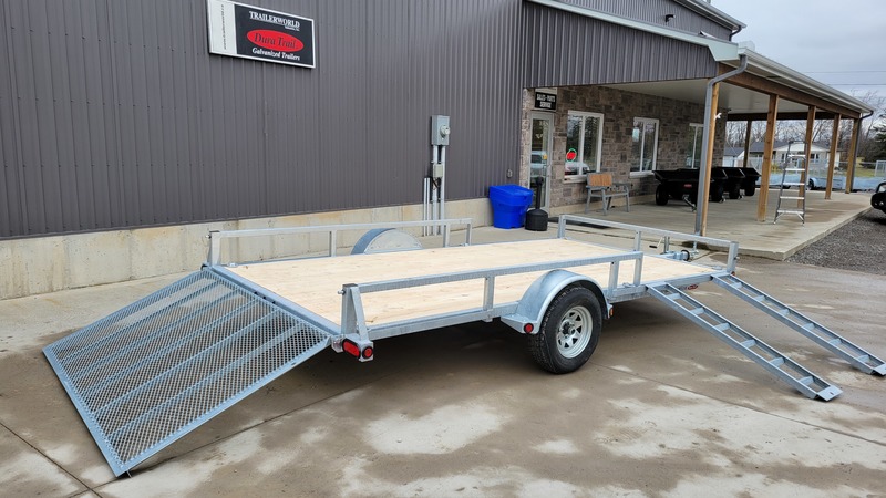 ATV & Snowmobile Trailers  80X14 Galvanized 2-Place Duratrail ATV Trailer  Photo