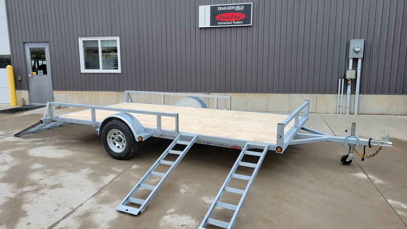 ATV & Snowmobile Trailers  80X14 Galvanized 2-Place Duratrail ATV Trailer  Photo