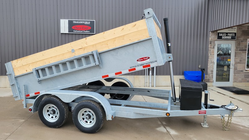 Hydraulic Dump  6.5X12 5 Ton Galvanized Dump Trailer - Built to Last! Photo