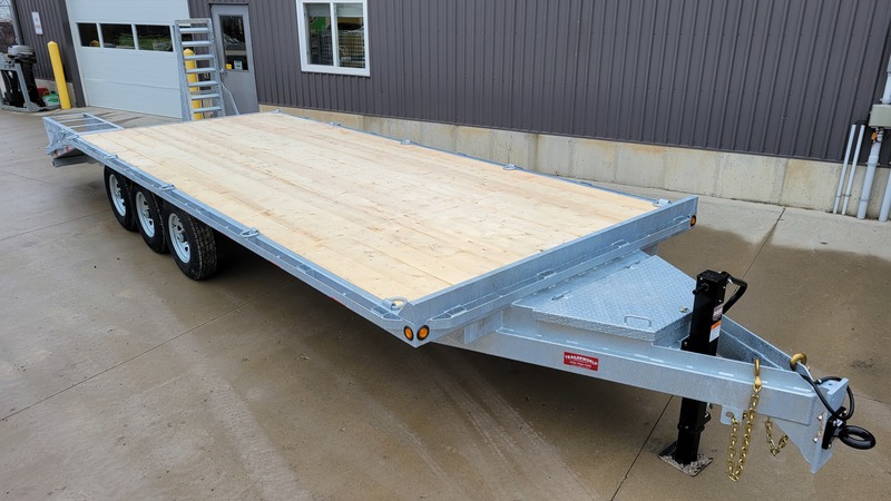 Deckover Trailers  25ft 10 Ton Deckover Float with Flip-over Ramps Photo