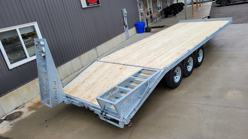 Deckover Trailers  25ft 10 Ton Deckover Float with Flip-over Ramps Photo