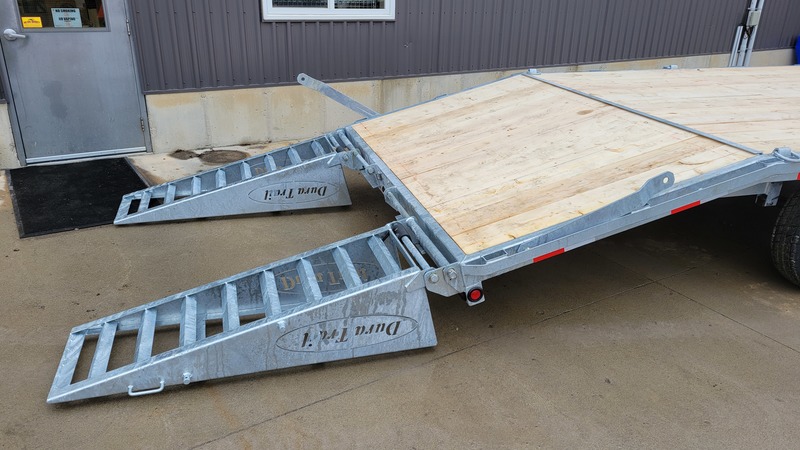 Deckover Trailers  25ft 10 Ton Deckover Float with Flip-over Ramps Photo