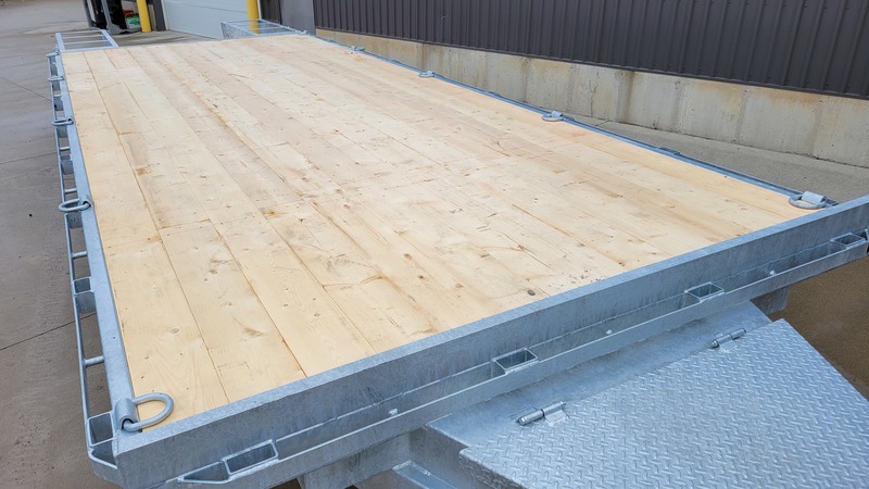 Deckover Trailers  25ft 10 Ton Deckover Float with Flip-over Ramps Photo