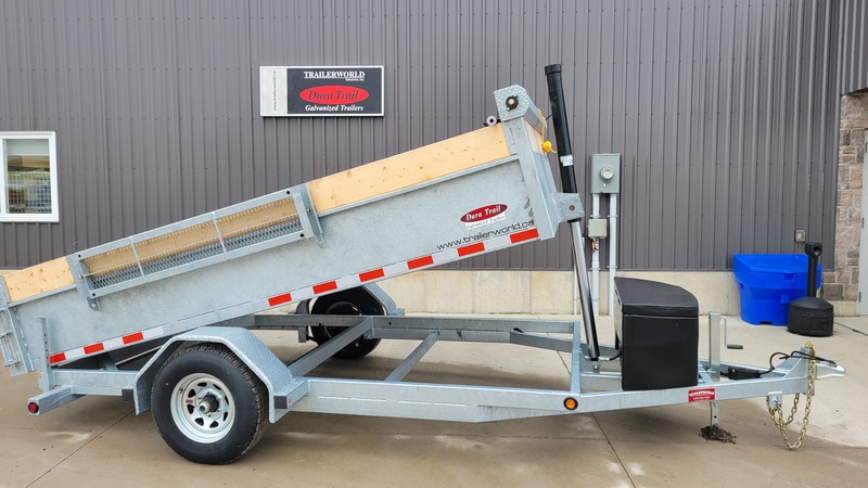 Hydraulic Dump  6x12 2.5 Ton Galvanized Dump Trailer - EASY TO TOW Photo