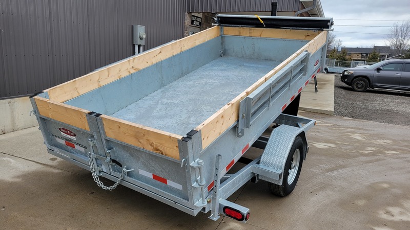 Hydraulic Dump  6x12 2.5 Ton Galvanized Dump Trailer - EASY TO TOW Photo