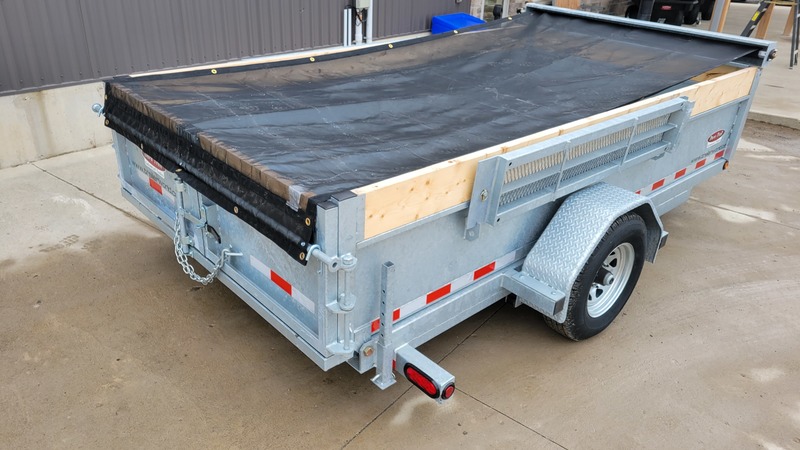 Hydraulic Dump  6x12 2.5 Ton Galvanized Dump Trailer - EASY TO TOW Photo