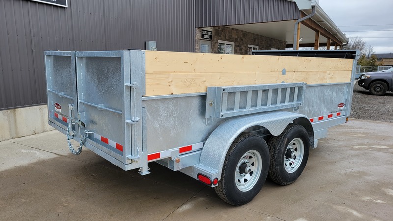 Hydraulic Dump  6.5X14 ft 7 Ton Galvanized Duratrail Dump Trailer  Photo