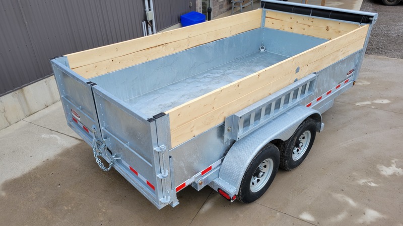 Hydraulic Dump  6.5X14 ft 7 Ton Galvanized Duratrail Dump Trailer  Photo