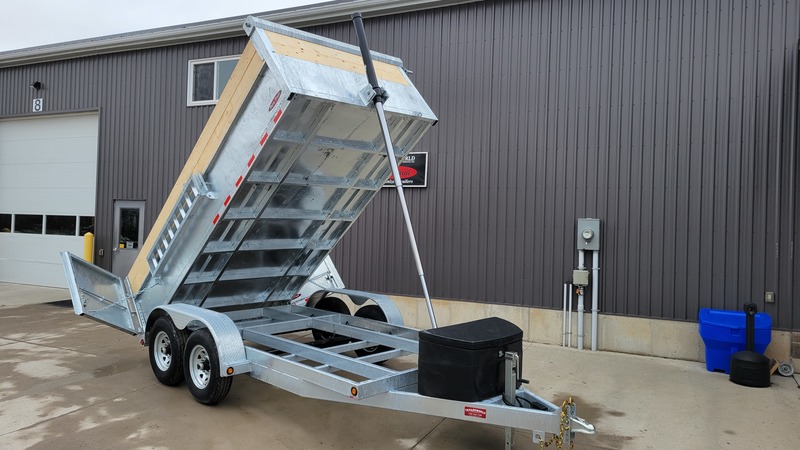 6.5X14 ft 7 Ton Galvanized Duratrail Dump Trailer 