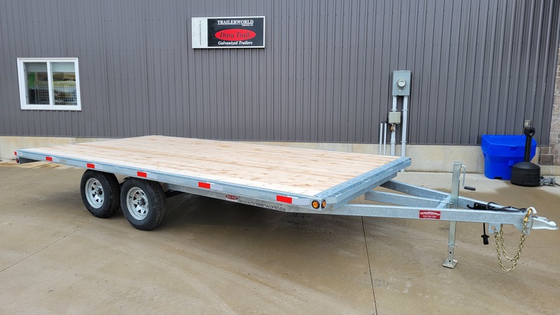 8x14 3 Ton Galvanized Duratrail Deckover Trailer 