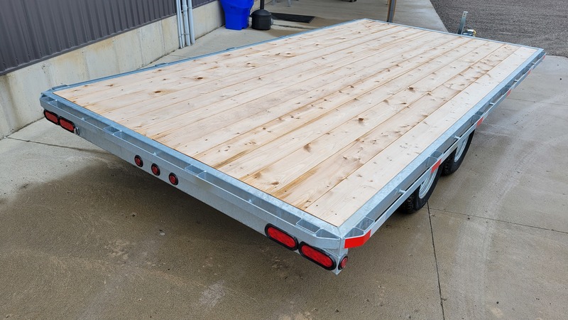 8x18 3 Ton Galvanized Duratrail Deckover Trailer - Built To Last!