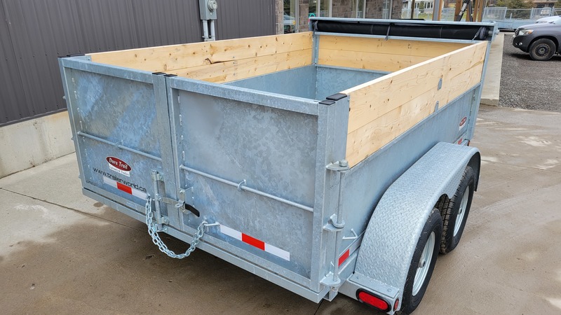 Hydraulic Dump  6x12 5 Ton Galvanized Dump Trailer - Commercial Grade! Photo