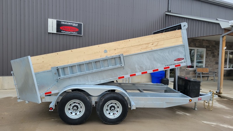 Hydraulic Dump  6X12 7 Ton Galvanized Duratrail Dump Trailer - Brantford Built Photo