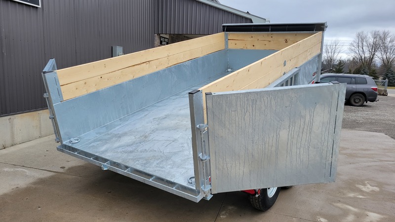 Hydraulic Dump  6X12 7 Ton Galvanized Duratrail Dump Trailer - Brantford Built Photo