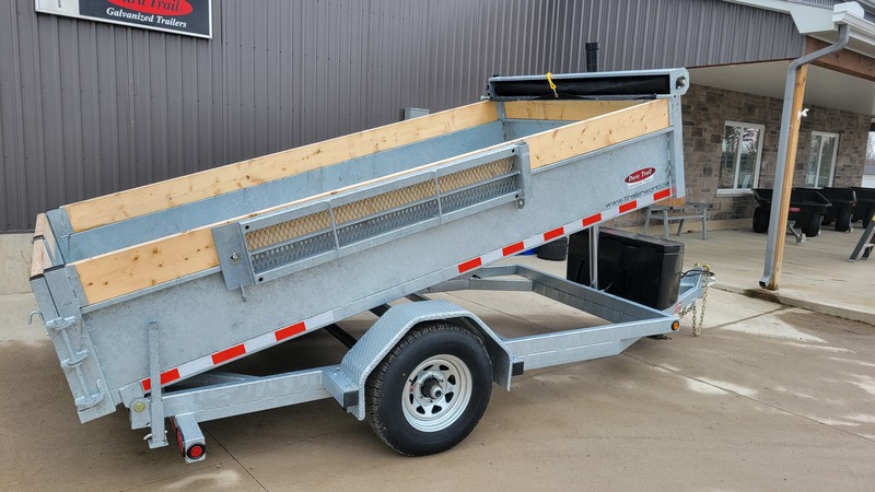 Hydraulic Dump  6x10 2.5 Ton Galvanized Dump Trailer - EASY TO TOW Photo