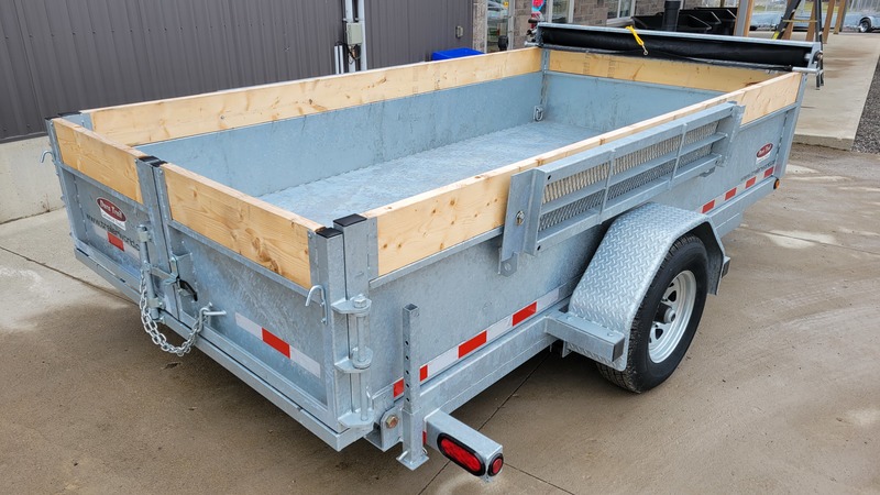 Hydraulic Dump  6x10 2.5 Ton Galvanized Dump Trailer - EASY TO TOW Photo