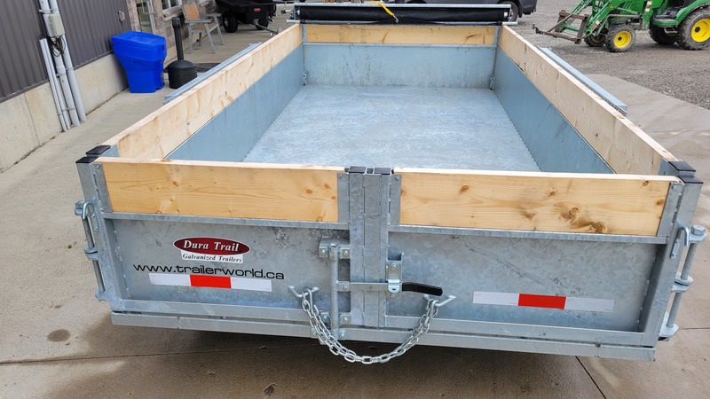 Hydraulic Dump  6x10 2.5 Ton Galvanized Dump Trailer - EASY TO TOW Photo