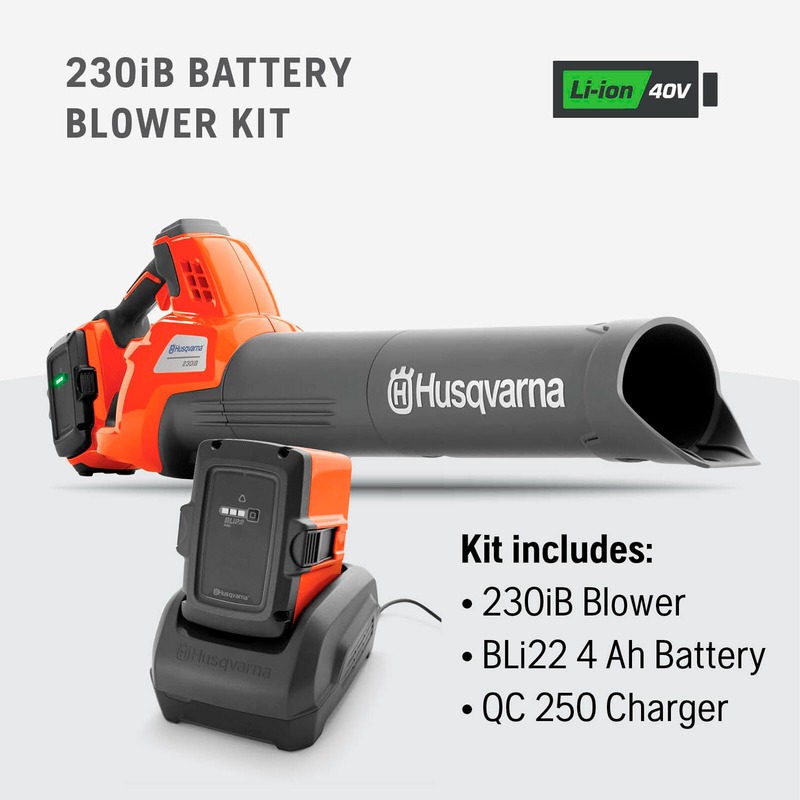 Landscape and Snow Removal  Husqvarna 230iB Battery Powered Cordless Leaf Blower Photo
