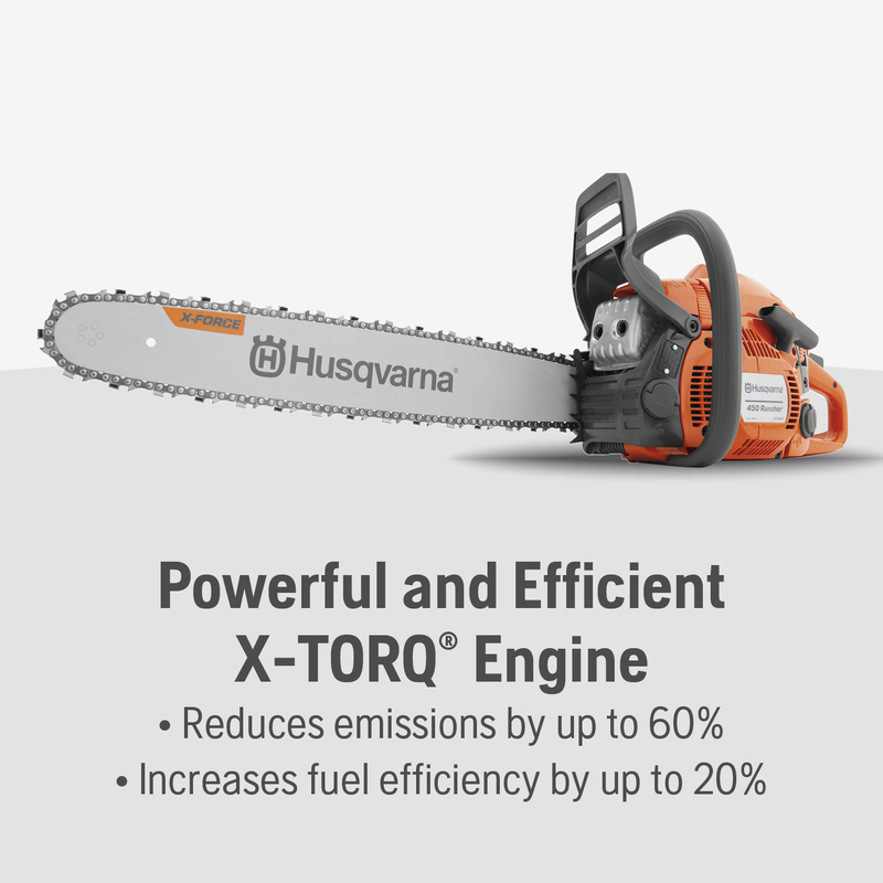 Landscape and Snow Removal  Husqvarna 450 Rancher Gas Chainsaw Photo