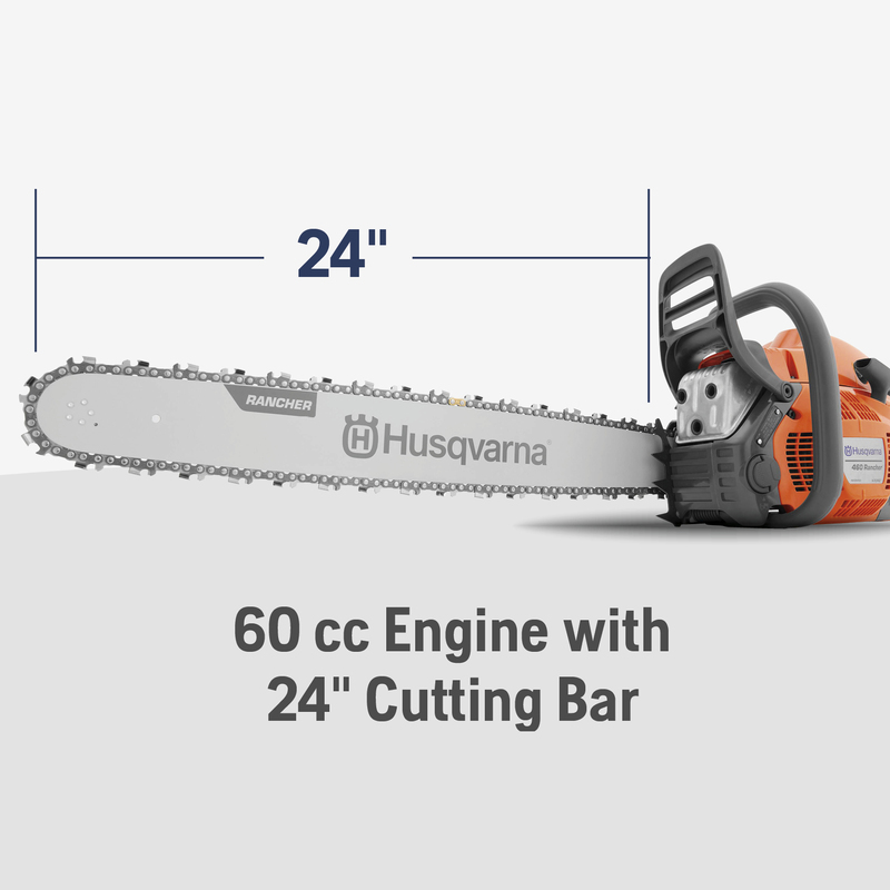 Landscape and Snow Removal  Husqvarna 460 Rancher Gas Chainsaw Photo