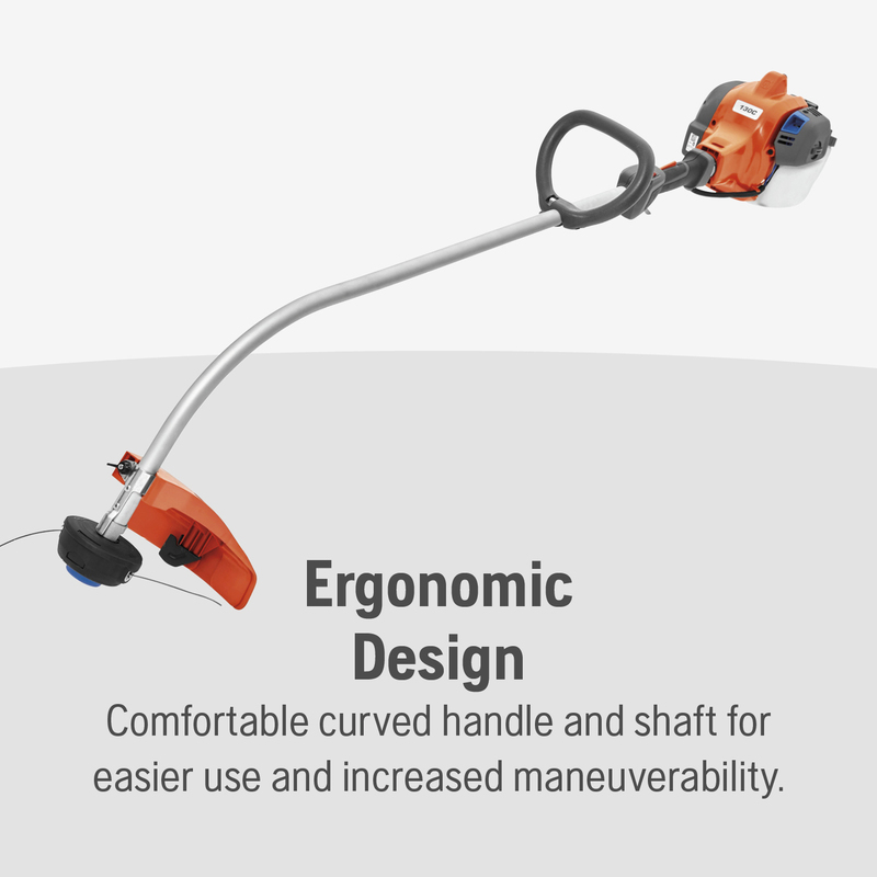 Landscape and Snow Removal  Husqvarna 130C 28cc Curved Shaft Gas String Trimmer Photo