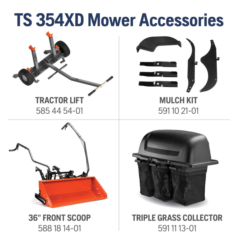 Landscape and Snow Removal  Husqvarna TS 354XD Riding Lawn Mower Photo