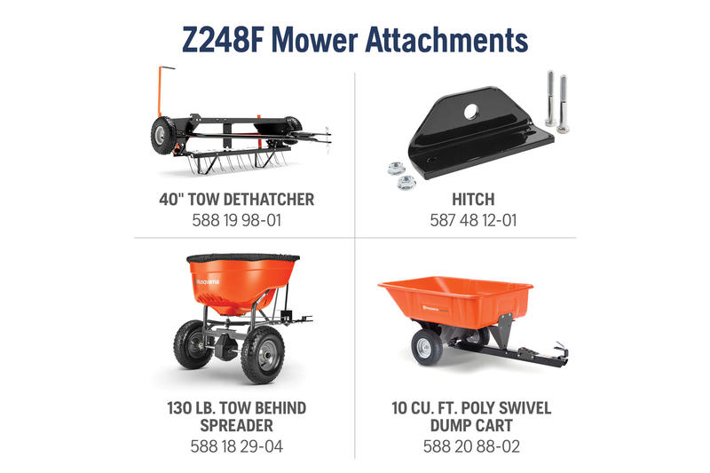 Landscape and Snow Removal  Husqvarna Z248F Zero Turn Lawn Mower Photo