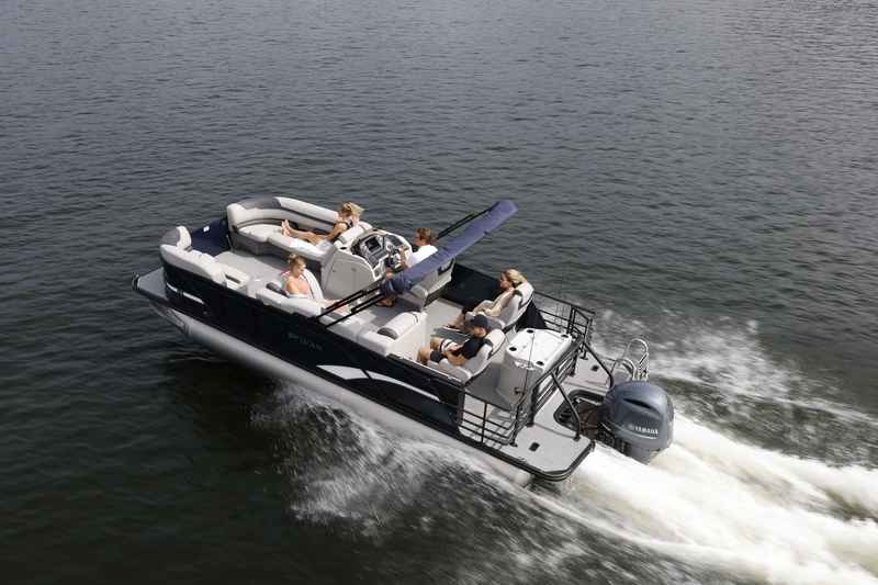 ADVANCED MARINE & POWERSPORTS 2024 Sylvan L1 Party Fish Pontoon Boat w Yamaha T60 High Thrust
