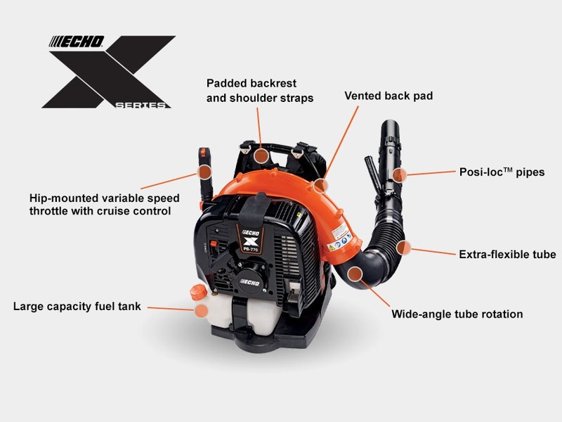 Property Maintenance  ECHO X Series PB-770H backpack blower Photo