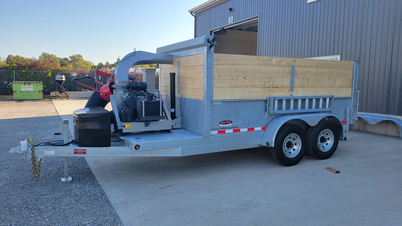 Hydraulic Dump  Leaf Vac Galvanized Dump Trailer Photo