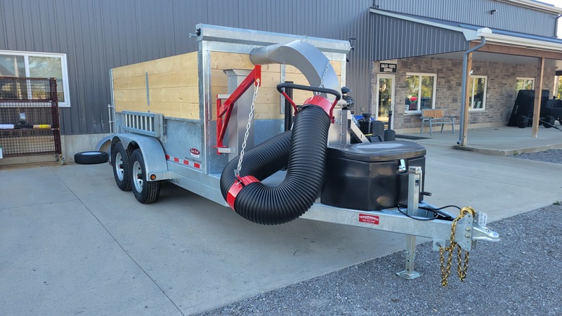 Leaf Vac Galvanized Dump Trailer