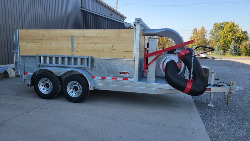 Hydraulic Dump  Leaf Vac Galvanized Dump Trailer Photo