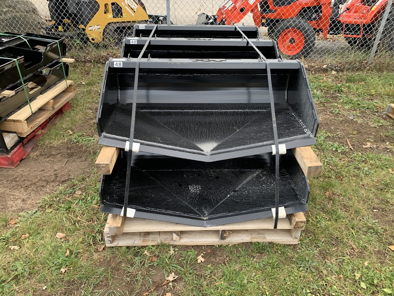 HLA custom swale V  buckets for skid steer 