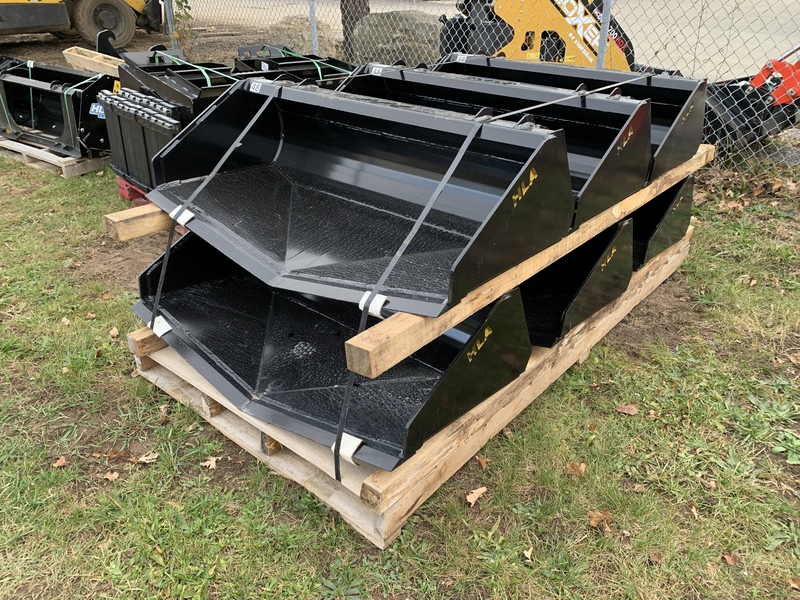 HLA custom swale V  buckets for skid steer 