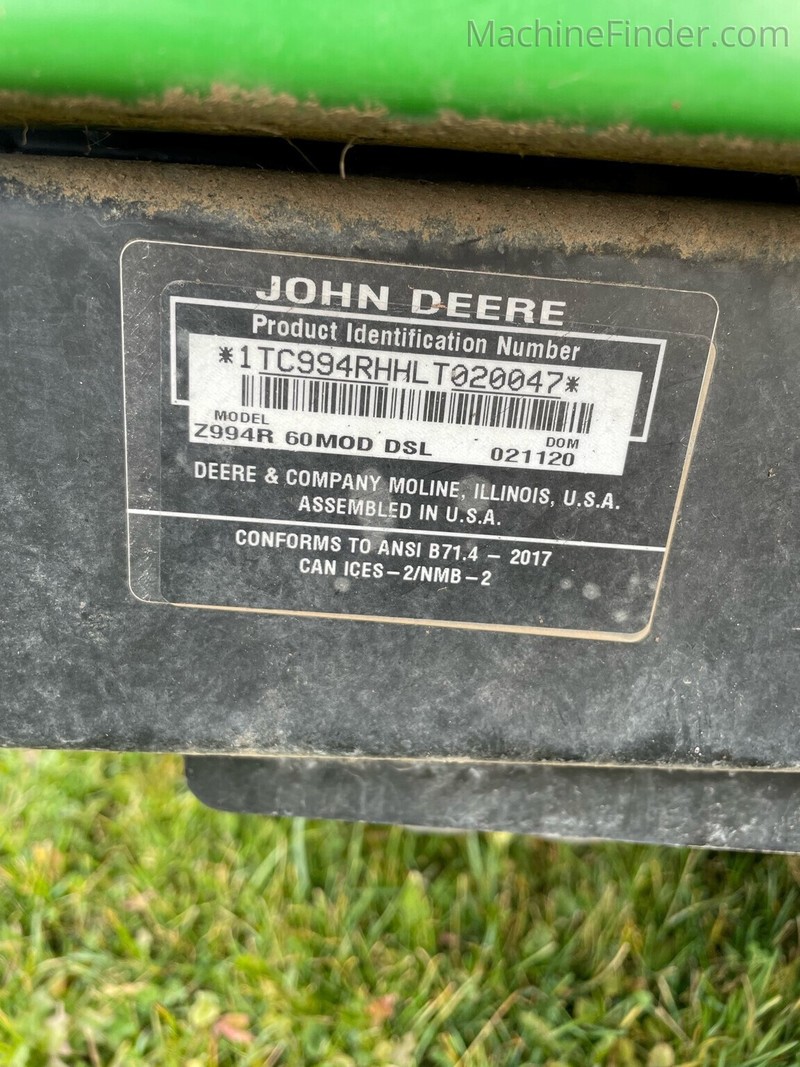 Property Maintenance  2020 JOHN DEERE Z994R Zero-Turn Mower Photo