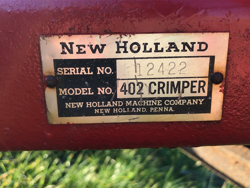 Hay/Forage/Livestock  New Holland 402 ~ Steel Mesh Hay Crimper Photo