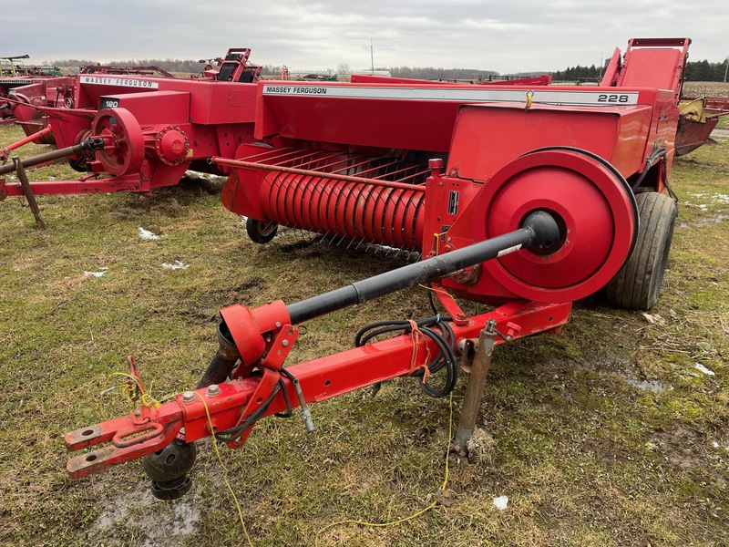 Hay/Forage/Livestock  Massey Ferguson 228 Baler with Thrower - Great Condition Photo