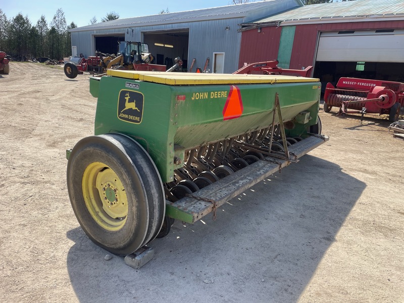 Planting  John Deere 8350 Seed Drill - 21 Run - Double Discs - Press Wheels - Grass Fertilizer Photo