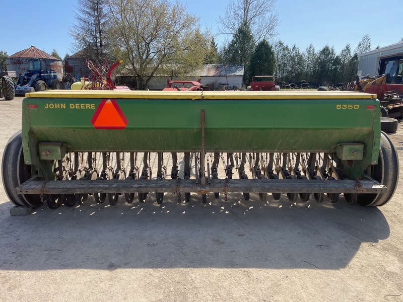 Planting  John Deere 8350 Seed Drill - 21 Run - Double Discs - Press Wheels - Grass Fertilizer Photo