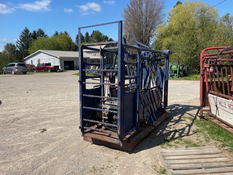 Hay/Forage/Livestock  Cattle Squeeze Chute with Panels Photo